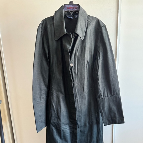 GAP Black Trench Coat - Picture 1 of 3